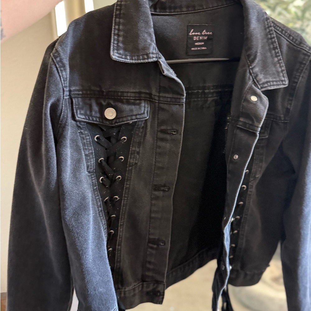 Black jean jacket